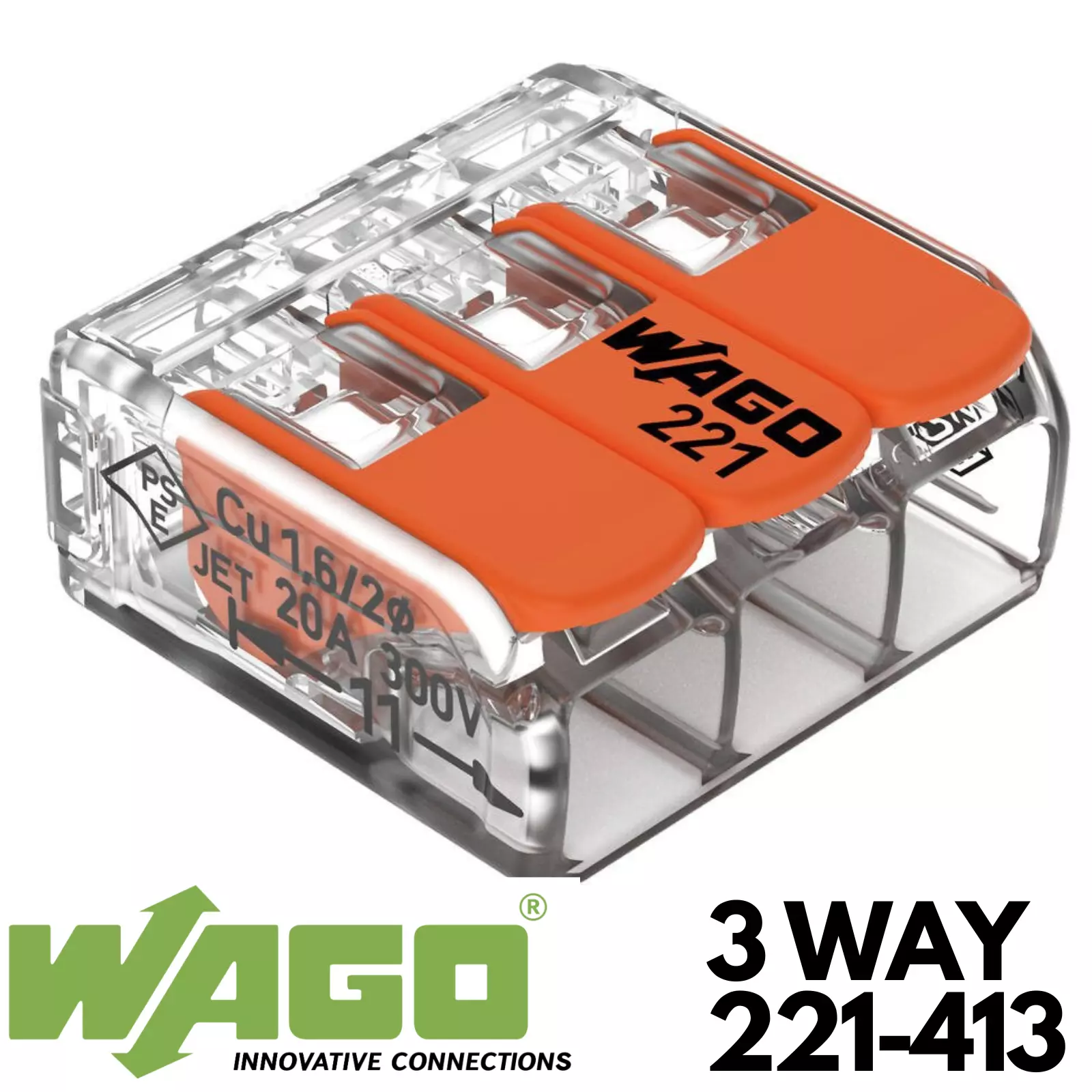 221-413 4MM CSC 3-CONDUC