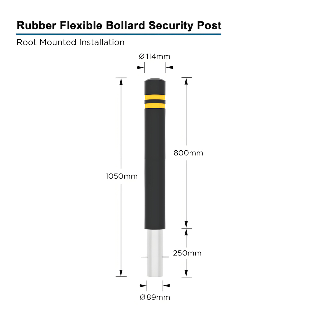 FLEXIBLE BOLLARD 800MM AGL